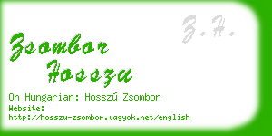 zsombor hosszu business card